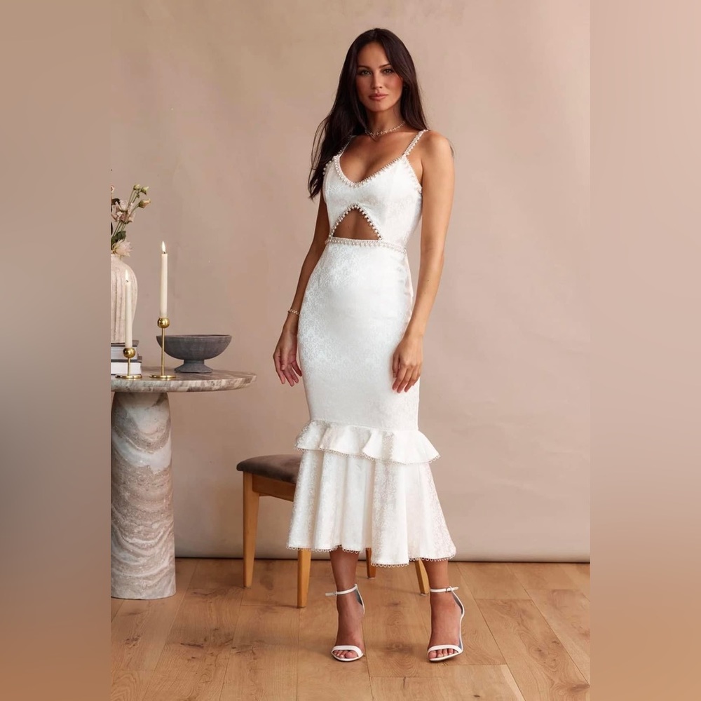 V. Chapman Luna Dress - White
